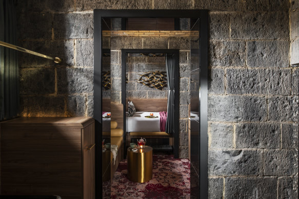Rooms at the Interlude Hotel have been converted from five prison cells.