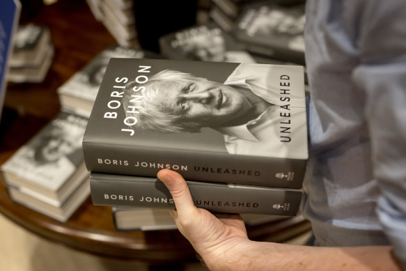 Boris Johnson’s memoir “Unleashed” went on sale in the UK in October.