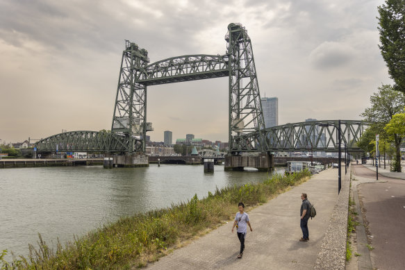 The Hef Bridge in Rotterdam, Netherlands.