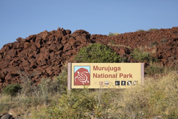 Murujuga National Park on the Burrup Peninsula in WA abuts major gas processing plants.