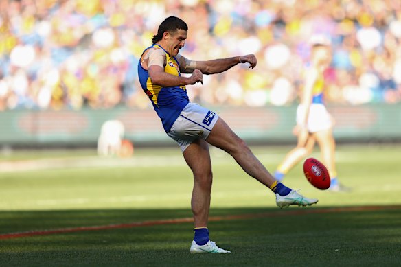 Jake Waterman’s performance in front of goal highlighted the Eagles’ challenges on Sunday.