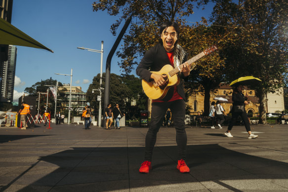 Musician Van Sereno would like to play at Centenary Square in Parramatta.