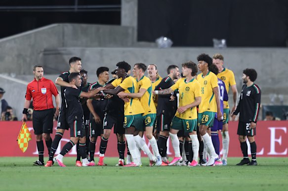One of a few tense moments throughout the game.