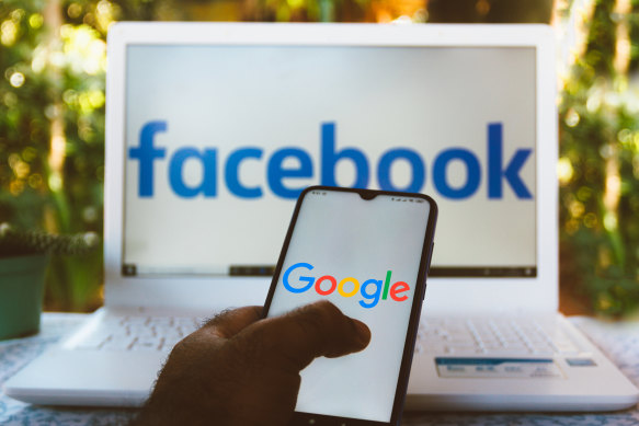 Last year, Google and Facebook hoovered up 74 per cent of the $US300 billion spent globally to advertise on the internet.