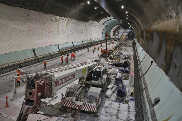 The station's underground cavern is about 260 metres long.