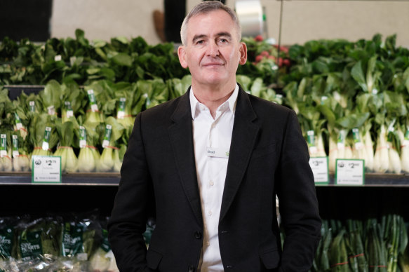 Woolworths chief executive Brad Banducci says shoppers are becoming more functional in their shopping.