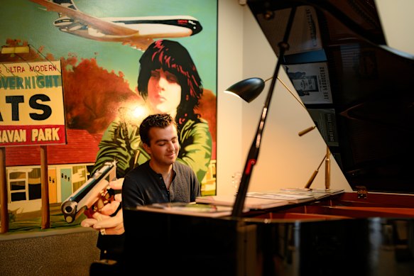“I’ve  really got only one shot to give it my best”: Sterling Nasa at the piano.