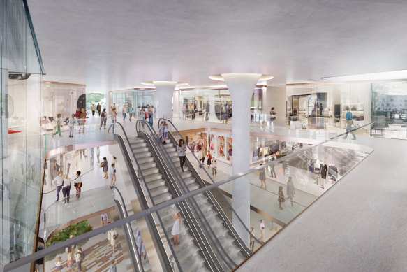 Artist’s impression of the $445 million Deicorp development at the Showground Metro Station in Sydney’s north-west.