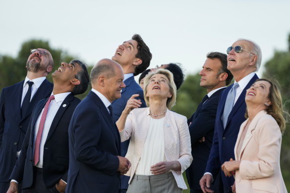 Before Joe Biden wandered off at the G7 in Italy. 