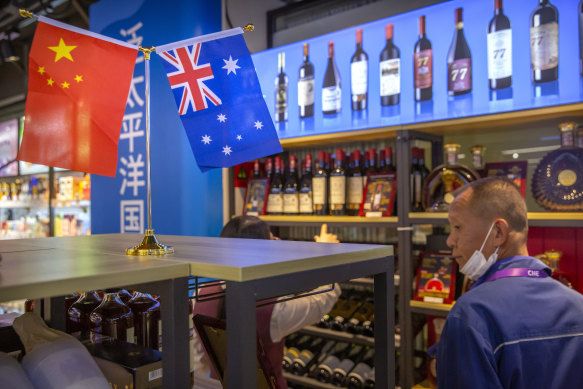 China last year imposed more than $20 billion in tariffs on Australian exports, including wine, as the relationship between the nations deteriorated.