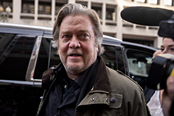 Former Trump campaign chief Steve Bannon.