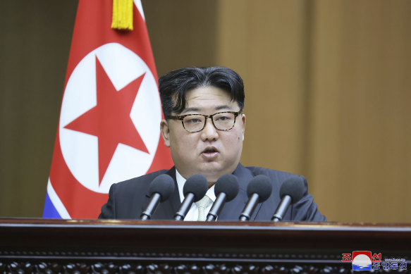 North Korean leader Kim Jong-un announced a change in policy towards the South.