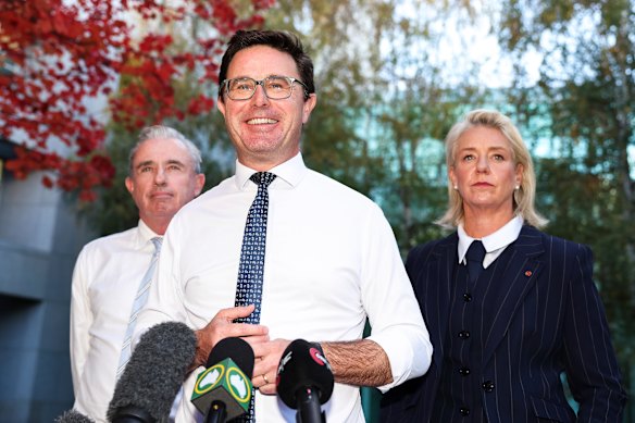 Nationals leader David Littleproud in a press conference on Monday.