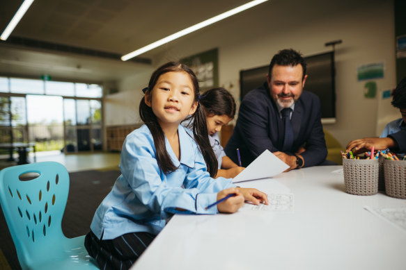 Leppington Anglican College principal Michael Newton said parents enrolled their children because they wanted a focused learning environment.