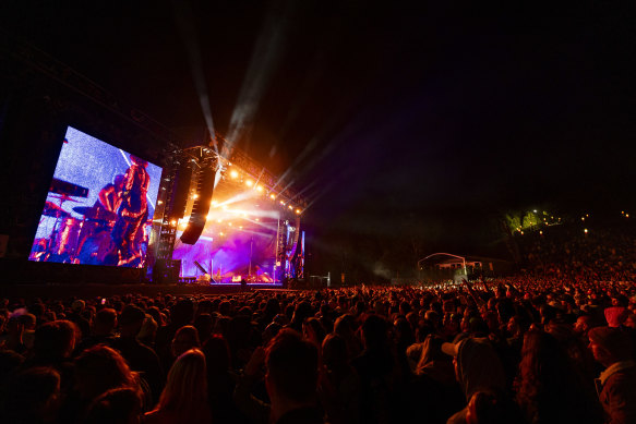 The Yeah Yeah Yeahs perform at Splendour.