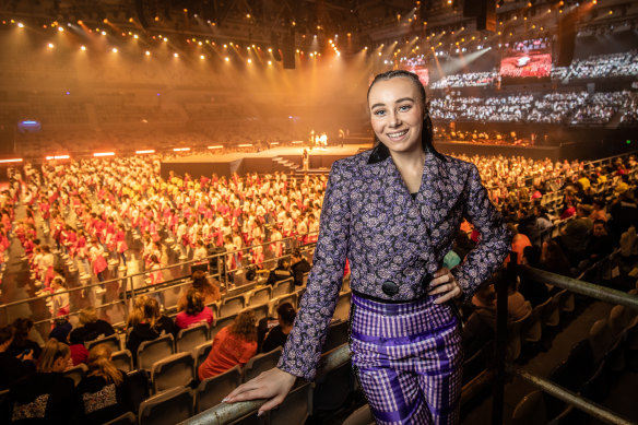 Ashley Lucey-Jannert is a principal vocalist and dancer in this year’s Victorian State Schools Spectacular.