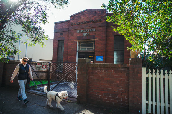 A substation at Carrington Street, Summer Hill, that is also on the list for heritage protection.