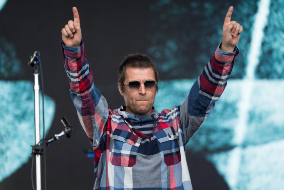 Liam Gallagher, on stage at Glastonbury earlier this year, seems at peace with the fact the new stuff doesn't match the old.