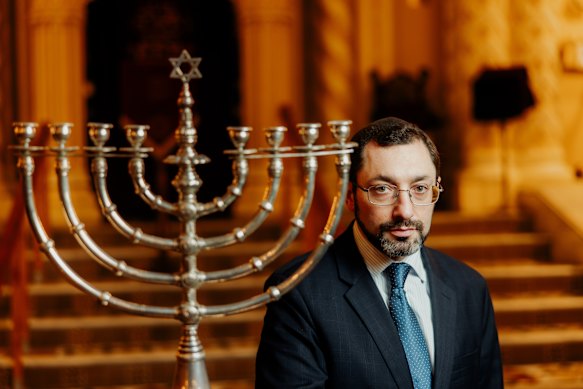 Rabbi Benjamin Elton at the Great Synagogue in Sydney.
