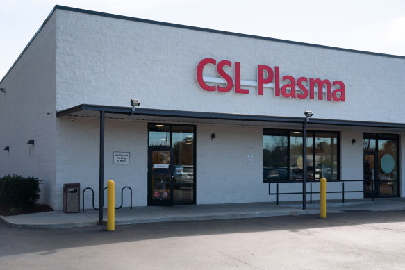 A CSL plasma collection centre in Raleigh, North Carolina.
