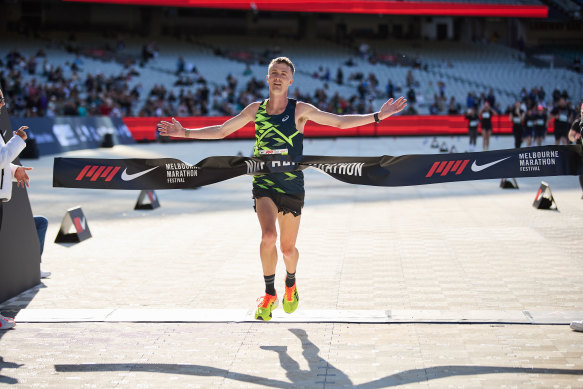 Buchanan won the Nike Melbourne Half Marathon in October. 