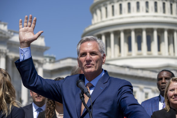 Goodbye: Former Speaker of the House Kevin McCarthy.