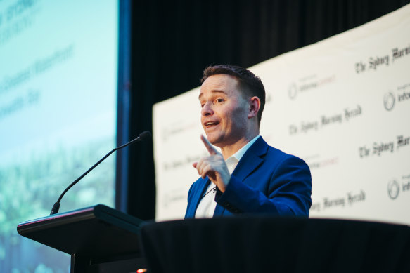 New Sydney Waterfront Company chief Jace Tyrrell at the Herald’s Sydney 2050 Summit.