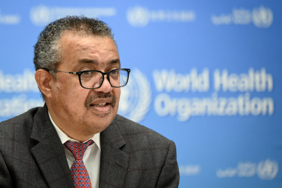 WHO Director-General Tedros Adhanom Ghebreyesus.