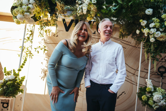 The White Lotus’ Jennifer Coolidge and Mike White ahead of their Vivid Sydney ideas talk on Saturday.