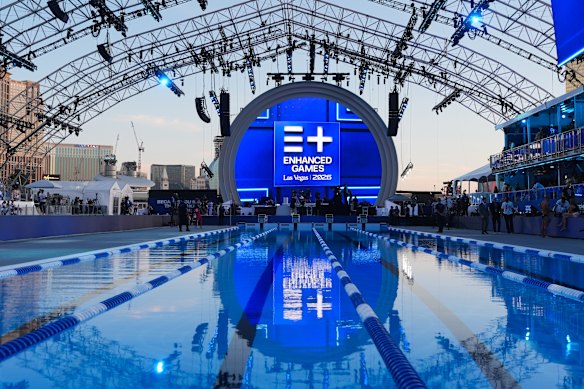 The Enhanced Games took place last month in Las Vegas. 