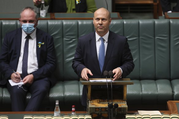 Treasurer Josh Frydenberg delivers this year’s budget which forecast deficits for the rest of the decade and debt beyond $1 trillion.