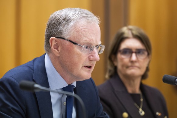 Philip Lowe will be succeeded by Michele Bullock (right) as Reserve Bank governor next month.
