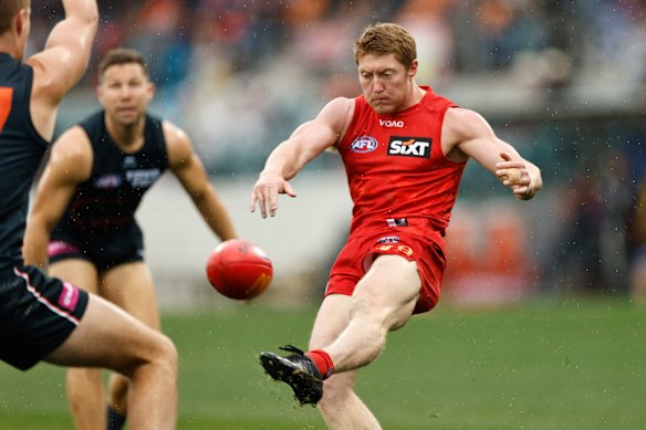 Gold Coast’s Matt Rowell was back to his best against GWS.