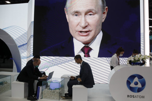 At the St Petersberg International Economic Forum, Putin said he couldn’t care less if he was banned from social media. 