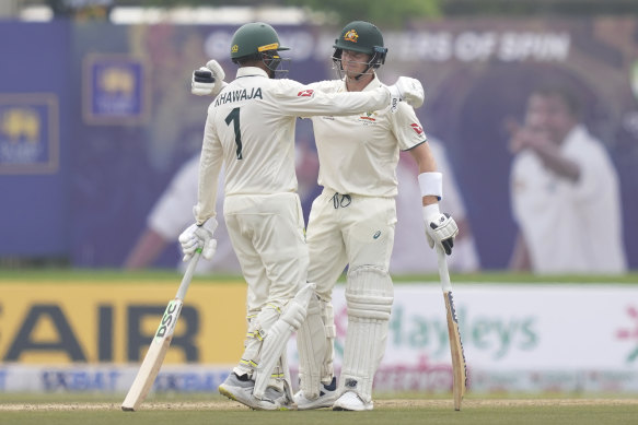 Steve Smith and Usman Khawaja both notched centuries on day 1 of the first Test. 