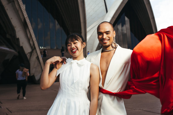 Abigail Adriano and Seann Miley Moore star as Kim and the Engineer in Miss Saigon.