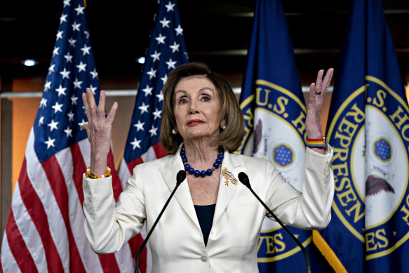 Democratic House speaker Nancy Pelosi was initially reluctant to move to impeach the president.