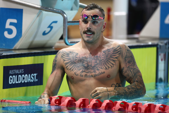 Australian swimmer Kyle Chalmers.