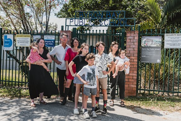 Parents and students of Byron Bay Public School are opposing Merivale’s plans to redevelop the block next door to their school. 