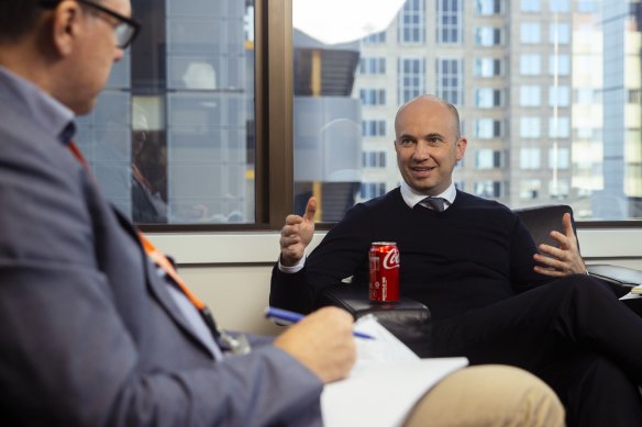 Treasurer Matt Kean is interviewed about his upcoming state budget.