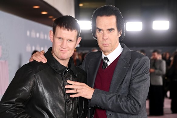 Matt Smith and Nick Cave at the London premiere of The Death of Bunny Munro in October.&nbsp;