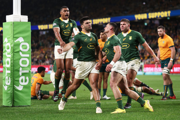 The Springboks have taken a lead.