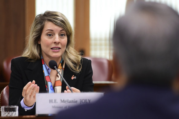 Canadian Foreign Minister Melanie Joly.