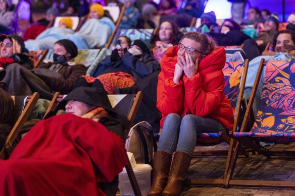 Crowds gathered at Melbourne’s Federation Square in July 2022 to watch the final episode together.