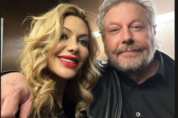 Richard White with his wife, Zena Nasser. 