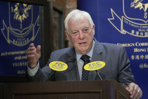 Chris Patten, Hong Kong’s last British governor.