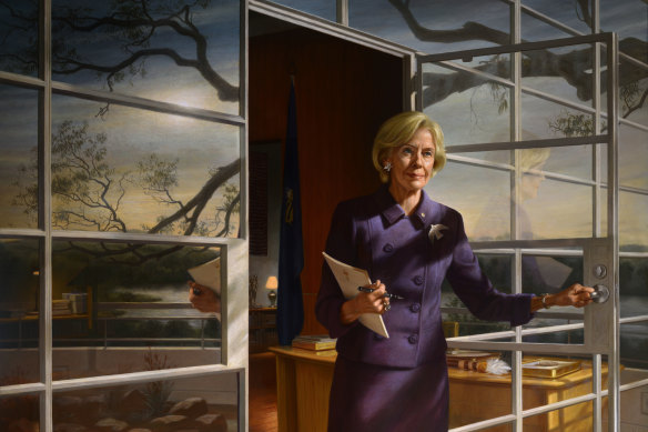 Heimans’ portrait of former governor-general Quentin Bryce, who calls him a “genius”.