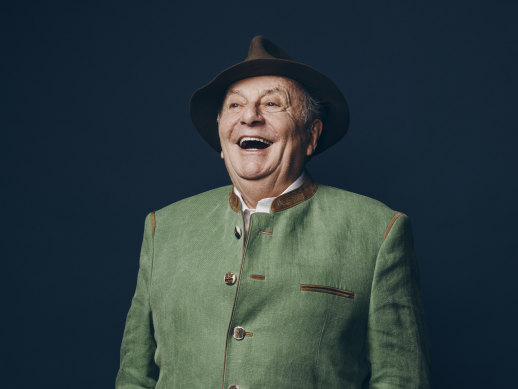 Barry Humphries is recovering from a hip replacement operation. 
