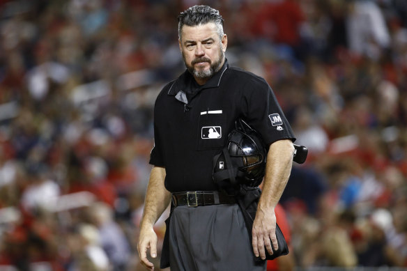 Major League Baseball umpire Rob Drake.