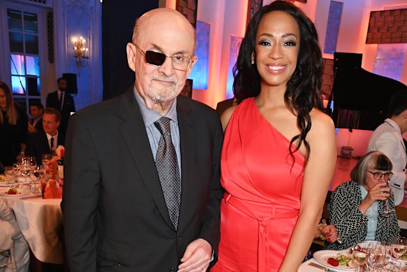 Rushdie’s wife, Rachel Eliza Griffiths, began filming from five days after the attack. They had been married less than a year when it happened.